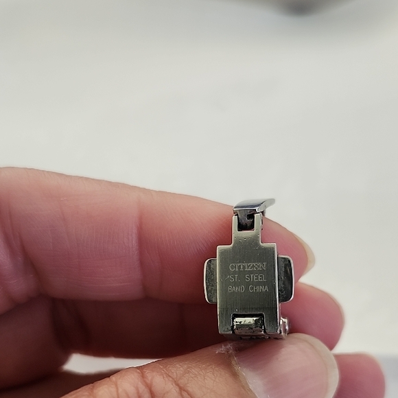 Citizen Eco-Drive Ladies Silver Bracelet Watch with Black Starburst Dial - Picture 7 of 8